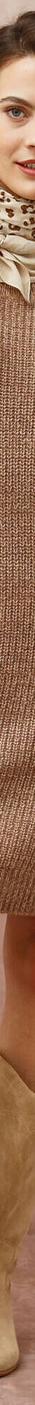 Robe-pull chinée manches longues, épaule boutonnée (taupe chiné) Robe-pull chinée manches longues, épaule boutonnée (taupe chiné)